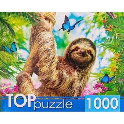 Рыжий кот Пазл 1000 TopPuzzle Ленивец на ветке ГИТП1000-4304 Россия