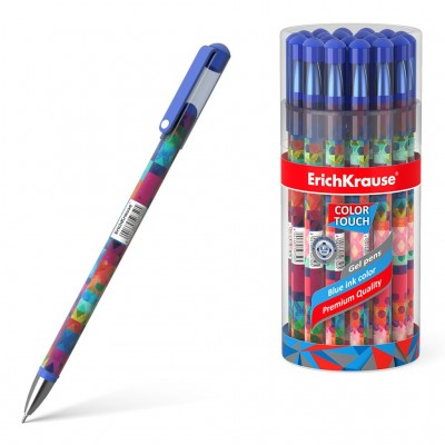 Ручка гелевая ColorTouch Patchworks синяя 50750 ErichKrause