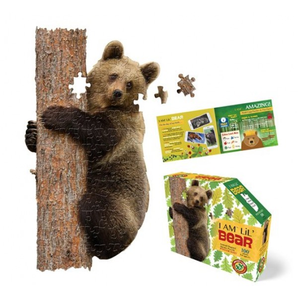 MaddCapp Пазл 100 КонтурнПазл Bear. Медведь/дерев 4003 Китай