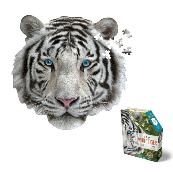 MaddCapp Пазл 300 КонтурнПазл White tiger. Белый тигр/дерев 6004 Китай