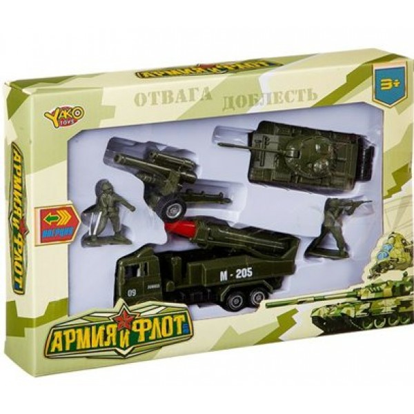 Yako Toys Игрушка   Набор. Военный. Армия и флот/инерц В86910 Китай