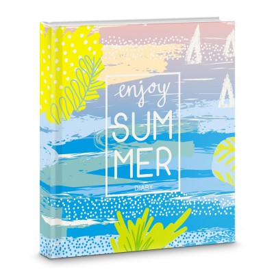Ежедневник недатированный 146х167мм 128л интегр. Summer мат. лам. ЕЖИ21512803 Эксмо