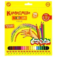 Карандаши цветные 24шт 6-гранные, 3+ ККМ24 Каляка-Маляка 6/120 042730