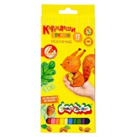 Карандаши цветные 12шт 3-гранные 3+ КТКМ12 Каляка-Маляка 12/240 042735