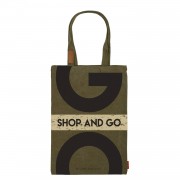 Сумка шоппер 35х47см Shop&Go хаки с карманом  Bruno Visconti 5/50 16-002-03/02