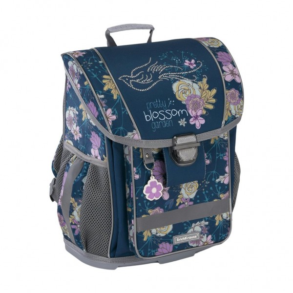 Ранец школьный 30x37x16см ErgoLine 16L Blossom эргономичная спинка, пластиковое дно, 830гр 51567 ErichKrause