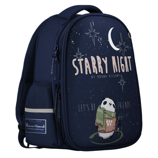 Рюкзак  28х36х17см Капсула Magic night Panda синий, эргономичная спинка, 1 отделение, 1040гр 12-009-048/02 Bruno Visconti