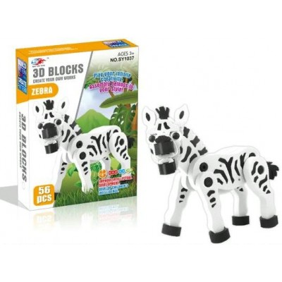 Рыжий кот Игрушка   Конструктор 3D. Zebra. Зебра/56 дет 1956331 Китай