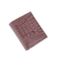 Портмоне кожа 105х125х12мм бордо ирис кайман/бордо орфей Пр904-252-253 CROCO