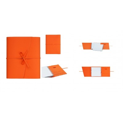 Скетчбук 40 листов х2 А5 148х210 спираль, для маркеров и график Twist FL оранжевый, софт-тач, 160г/м2 3141 Полином