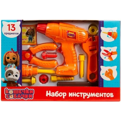 Росмэн Игрушка  КошечкиСобачки Набор инструментов/13 предметов 38424 Китай