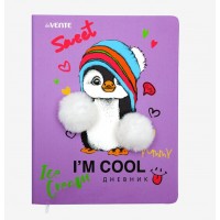 Дневник универсальный А5+ твердая обложка, кожзам I am Cool аппликация, ляссе 2020134 deVente