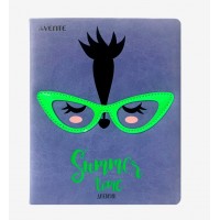 Дневник универсальный А5+ твердая обложка, поролон, кожзам Summer Time. Raccoon шелкография, аппликация, ляссе 2021120 deVente