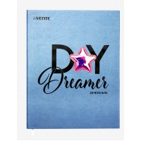 Дневник универсальный А5+ твердая обложка, кожзам Daydreams шелкография, аппликация, ляссе 2021106 deVente Дневник универсальный А5+ твердая обложка, кожзам Daydreams шелкография, аппликация, ляссе 2021106 deVente