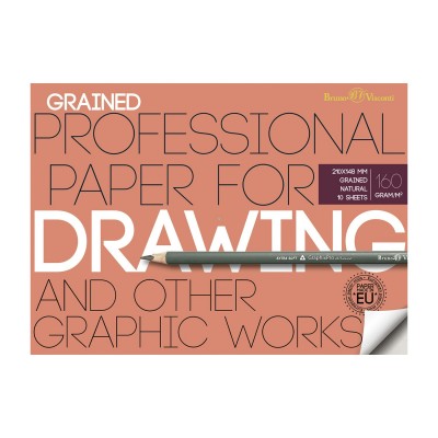 Бумага для рисования и графики А5 10л Профессиональная 160г/м2 4-136 Bruno Visconti