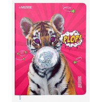 Дневник универсальный А5+ твердая обложка, кожзам Plop объемная аппликация, ляссе 2020140 deVente Дневник универсальный А5+ твердая обложка, кожзам Plop объемная аппликация, ляссе 2020140 deVente