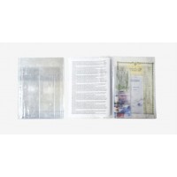 Вкладыш файл А4 для семейных документов ОМС, свидельств, СНИЛС ПВХ прозр. 120мкм 1031917 deVente