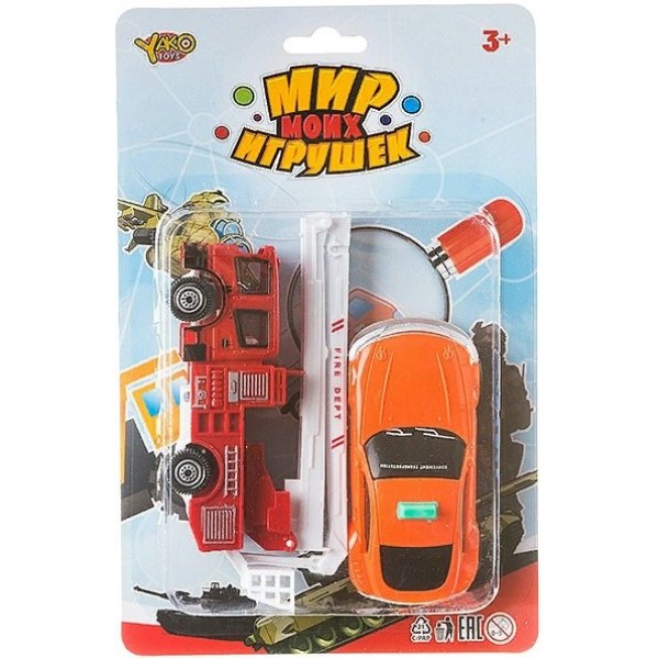 Yako Toys Игрушка  МирMicroИгр Набор. Пожарная служба/инерц В88728 Китай