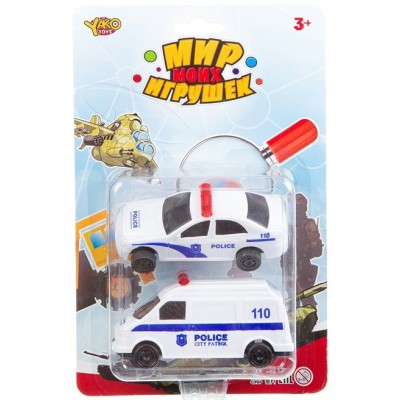 Yako Toys Игрушка  МирМоихИгр Набор. Полицейские машины В93180 Китай