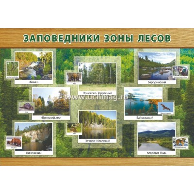 Заповедники зоны лесов. А3. КПЛ - 78/4. 