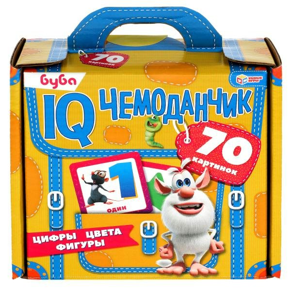 Умные игры Игра  IQ-чемоданчик Буба. Цифры, цвета, фигуры, 70 картинок  Россия