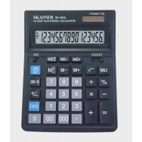 Калькулятор 16-разрядный 157х200х32мм черный, 2 питания, 2 памяти SK-664L Skainer SDC-664 10/40