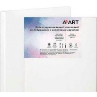 Холст на подрамнике 40х40см 270г/м2, хлопок 100%, среднее зерно, акриловый грунт Azart AZ124040 ЗХК