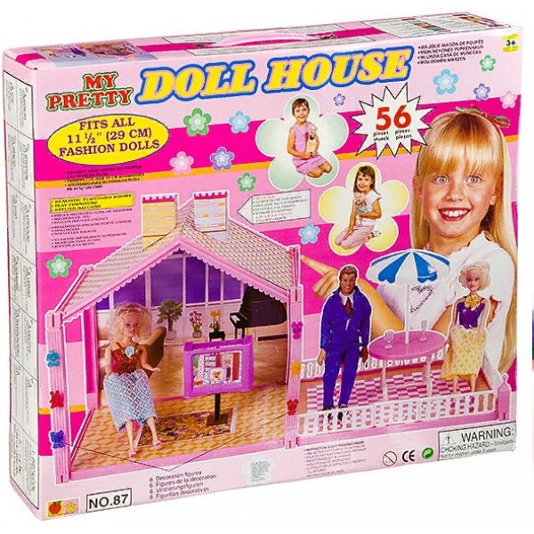 NoName Игрушка   Кукольный домик. Doll House /мебель/52 дет. Д5855 Китай