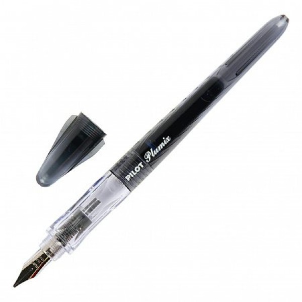 Ручка перьевая Pluminix Neon Medium синяя, черный корпус FCD-PXN(B) Pilot 50/200