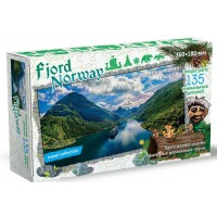 Нескучные игры Пазл 135 ФигурнПазлы Travel collection. Фьорды. Норвегия/дерев 8332 Россия