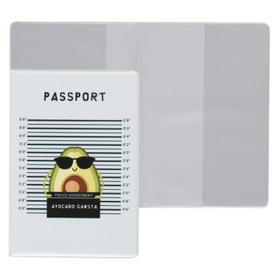 Обложка для паспорта ПВХ Avocado Gansta 211658 Klerk  202102