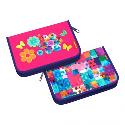 Пенал 1 отделение 13,5х20,5х3см Patchwork 48506 ErichKrause
