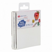 Холст на картоне 10х10см 280г/м2, хлопок 100%, мелкое зерно, на магните Набор 5шт Я-Художник 2451291813 ЗХК