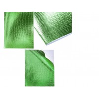 Тетрадь 48 листов А5 клетка Бумвинил Metallic CROCO Зеленая тиснение 60г/м2 48Т5бвВ1 Хатбер 1/100 072796