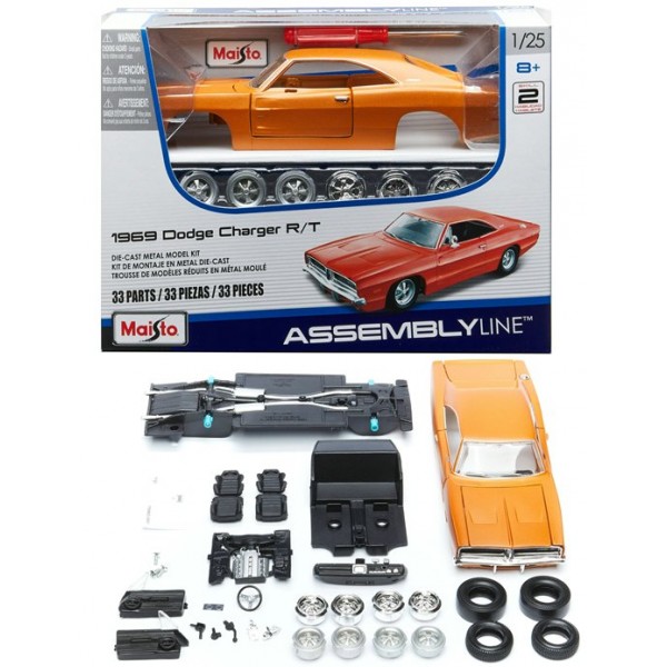 Maisto Игрушка  AsseLine Машина. 1969 Dodge Charger R/T/металл 39256 Китай