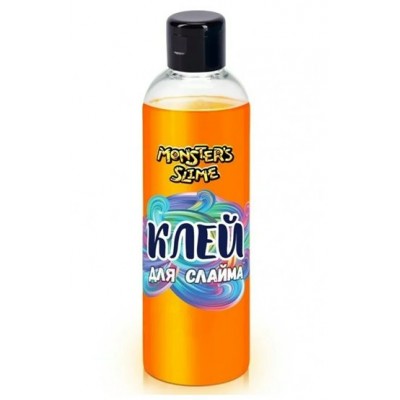 ФабрикаУпаковки Игрушка   Клей для слайма. Monster Slime. Неоновый оранжевый/250 мл KL034 Китай