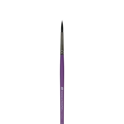 Кисть синтетика №3 для акварели и акрила, длинная ручка 29см 76-0003 Bruno Visconti