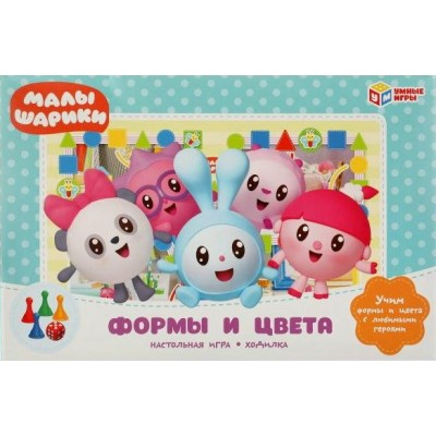 Умные игры Игра  Ходилка Малышарки. Формы и цвета  Россия