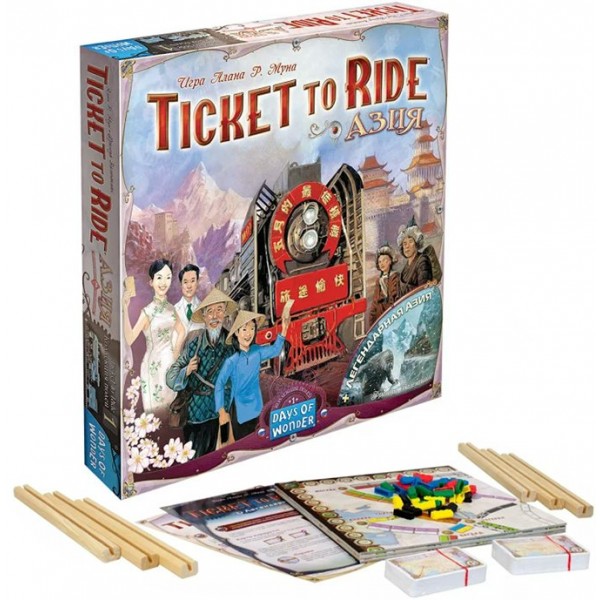 МирХобби Игра   Ticket to Ride. Азия 915274 Россия