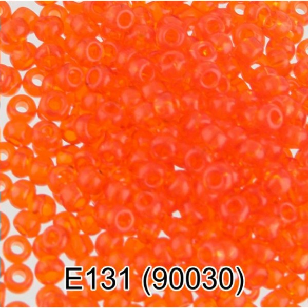 Бисер 2,3мм ярко-оранжевый 50гр кругуглый 5 1-й сорт Е131 90030 Gamma