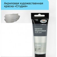 Краска акриловая художественная художественная 75мл Студия серебро в пластиковой тубе 280220815 Гамма 3/24 Краска акриловая художественная художественная 75мл Студия серебро в пластиковой тубе 280220815 Гамма 3/24