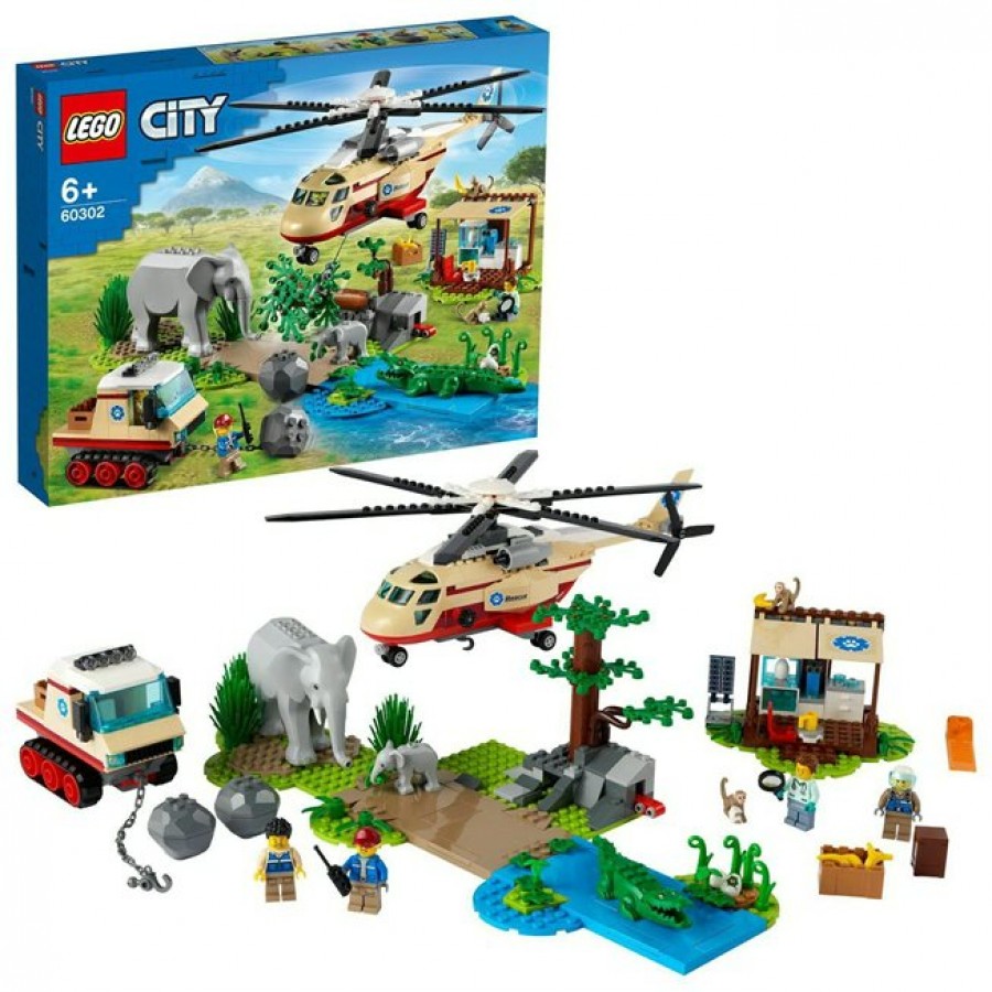 Lego Игрушка City Конструктор. Операция по спасению зверей 60302 Китай