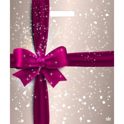 Тико/Пакет полиэтиленовый c вырубной ручкой. Подарочный перламутр/380х450/ВУР49474/