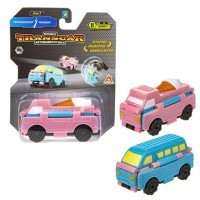 1 Toy Игрушка  TranscarDouble Автовывернушка. Рефрижератор-минибас/8 см Т20715 Китай