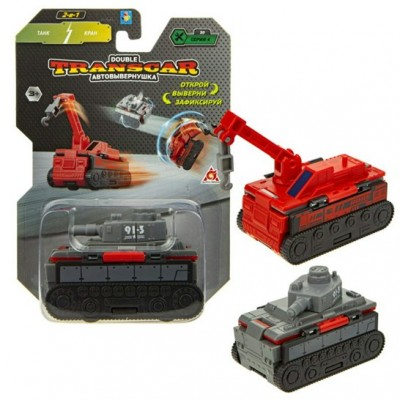 1 Toy Игрушка  TranscarDouble Автовывернушка. Танк-кран/8 см Т20788 Китай