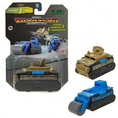 1 Toy Игрушка  TranscarDouble Автовывернушка. Бронерадар-каток/8 см Т20789 Китай