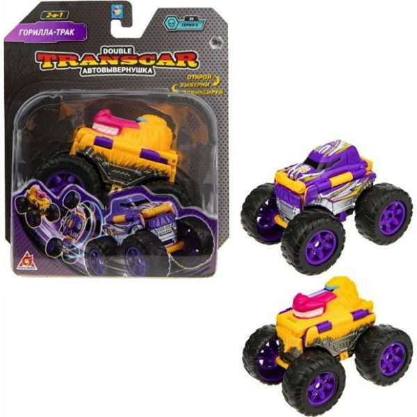 1 Toy Игрушка  TranscarDouble Автовывернушка. Горилла-трак/8 см Т21865 Китай