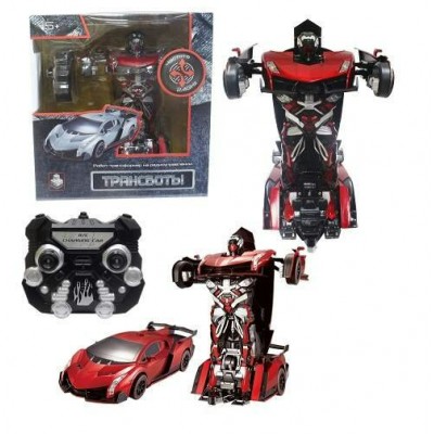 1 Toy Игрушка  Трансботы Робот-трансформер. Спортивный автомобиль/30 см, красный, радиоуправление Т10857 Китай