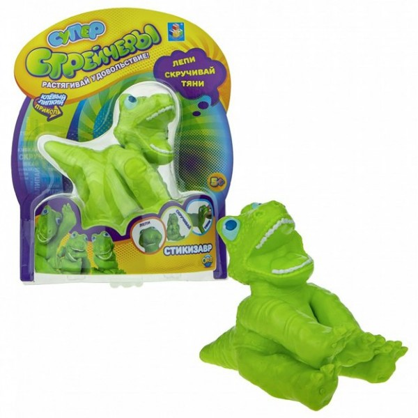 1 Toy Игрушка   Супер Стрейчеры. Стикизавр/16 см/антистресс Т18655 Китай