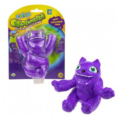 1 Toy Игрушка   Супер Стрейчеры. Тянихвост фиолетовый/11 см/антистресс Т18658 Китай